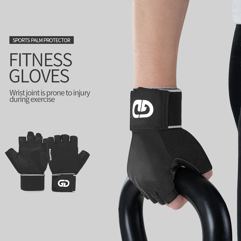 Workout Glove Gym - 2PC GOUNOD Outdoor Sports Gloves Wrist