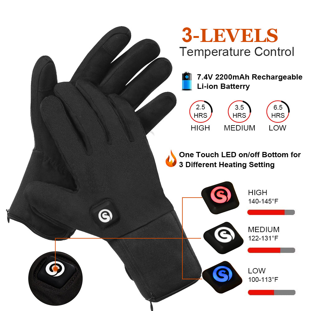 Winter Electric Heated Gloves  - Ski Glove Waterproof review and price