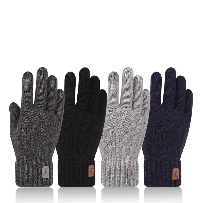 Men Winter Warm Wool Knitted G - Wool Glove Lined review and price