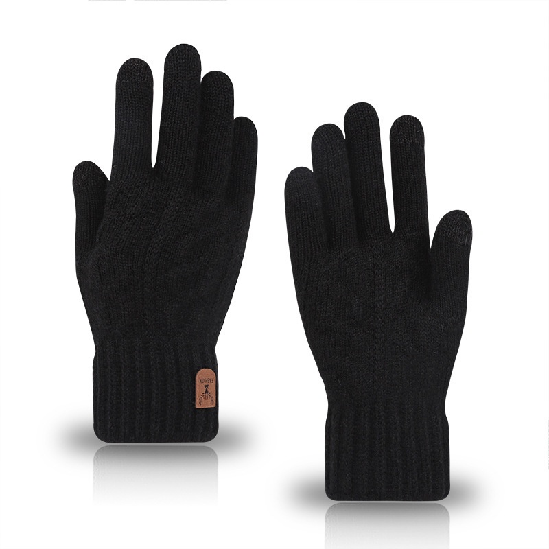 Men Winter Warm Wool Knitted G - Wool Glove Lined review and price