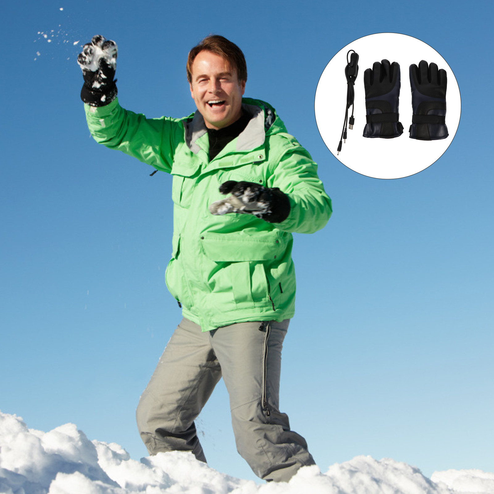 1Pair Electric Heated Gloves W - Winter Glove Insulated review and price